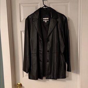 Worthington Classic Black Leather Jacket